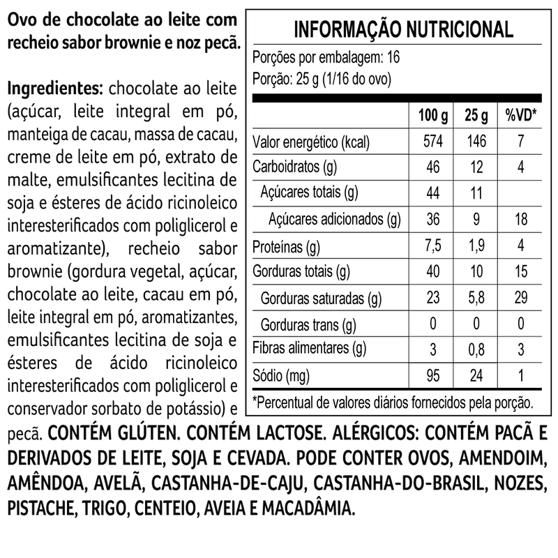 Ovo de Páscoa Dreams Brownie 400g